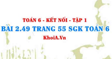 Bài 2.49 trang 55 SGK Toán 6 tập 1 Kết nối tri thức